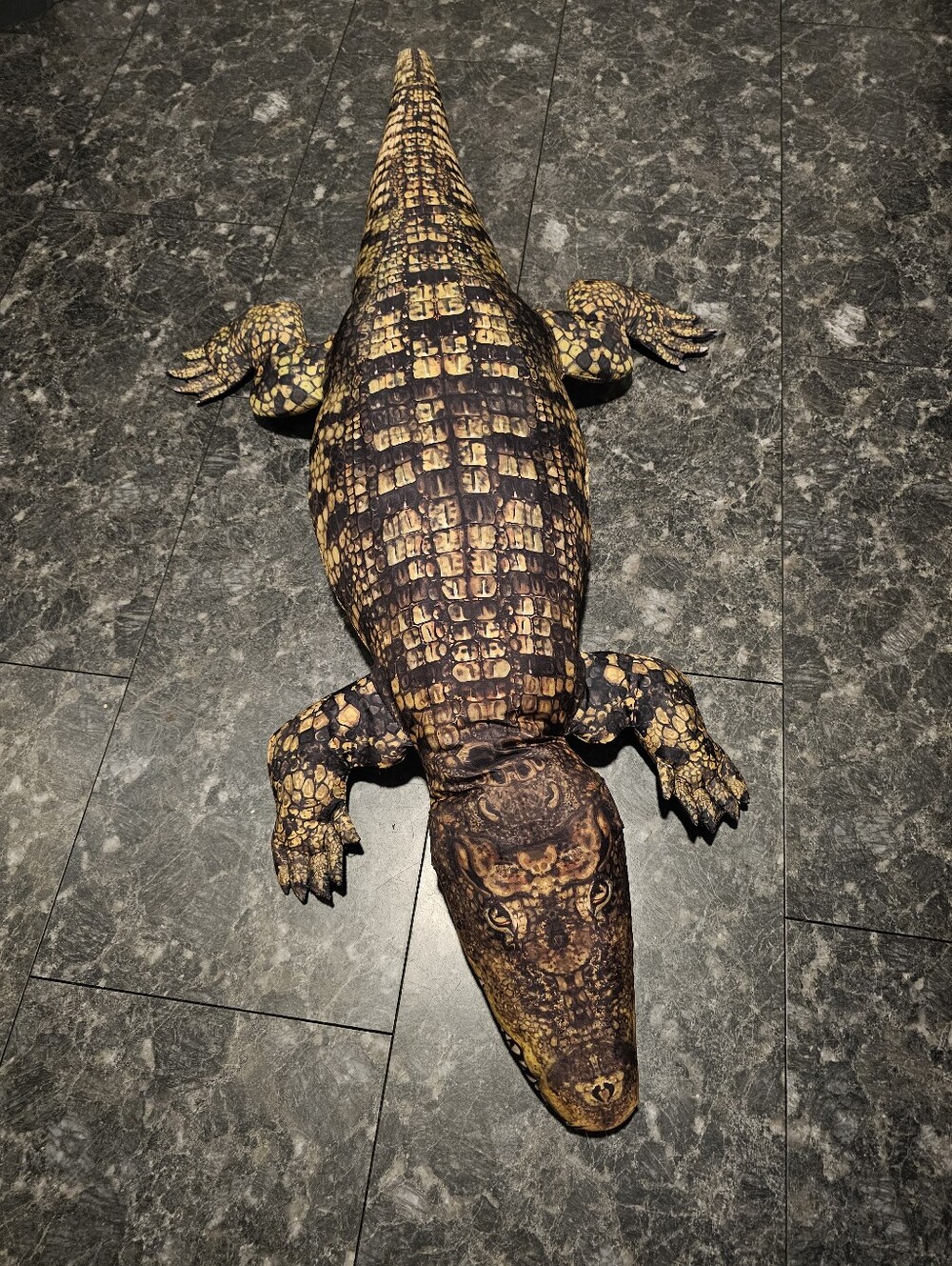 Jumbo Realistic Alligator Crocodile Plush 48" Toy Swamp Hunter Reptile Smooth